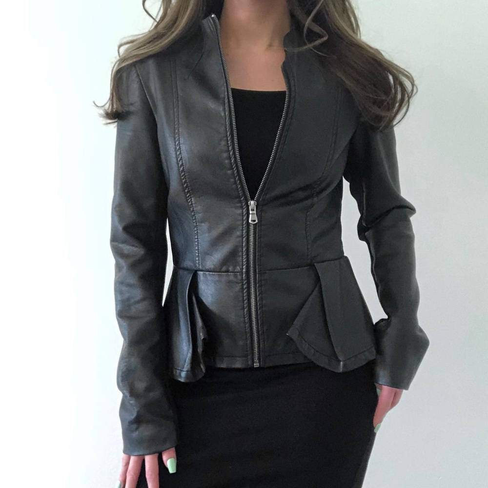 Faux Leather Jacket
